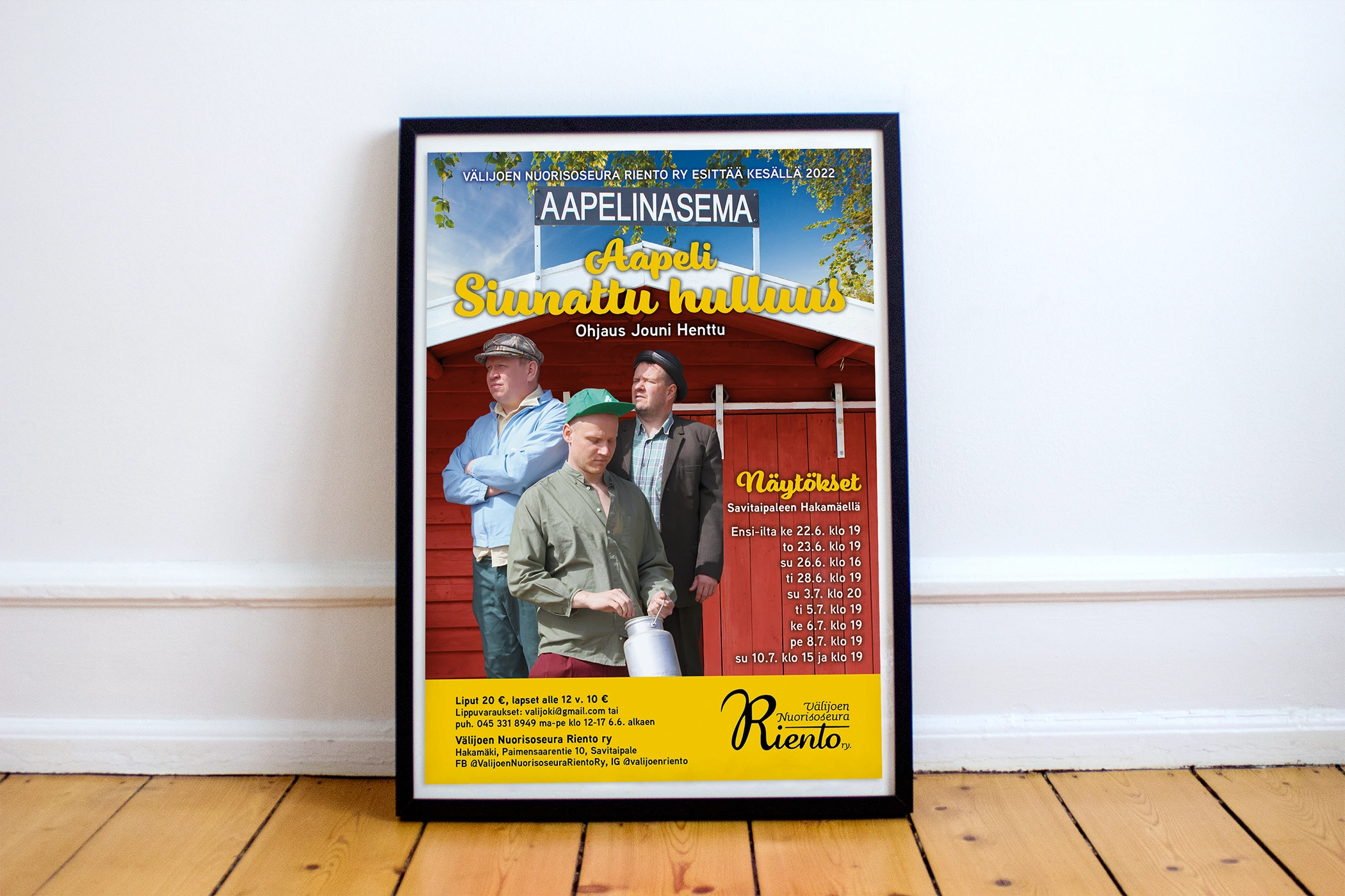 Kesäteatterijuliste 2022, Nuorisoseura Riento ry